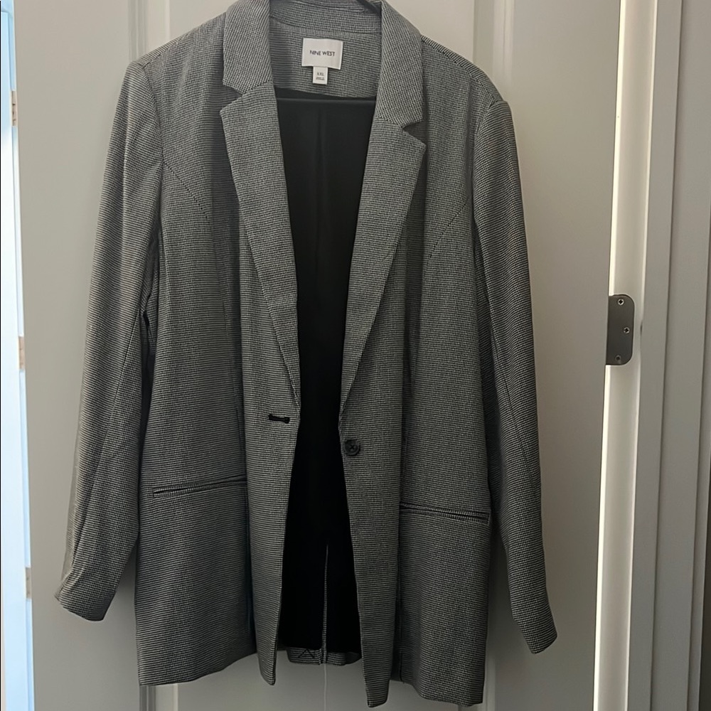 Nine West xxl blazer black and white new with tags